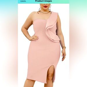 Cute bandage dress soft pink